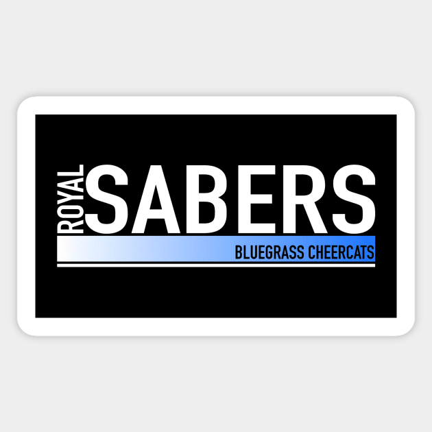 Royal Sabers - Athletic Design Sticker by bluegrasscheercats